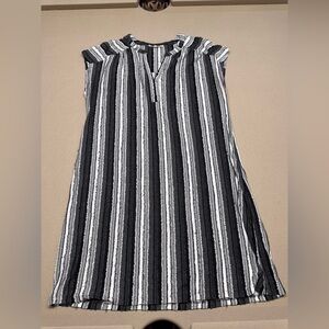 My Danielle Striped Black & White Mini Dress